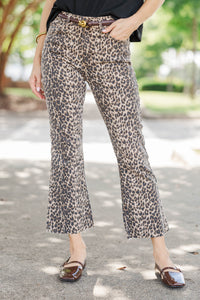 Just Black Denim: Nothing Ordinary Brown Leopard Jeans