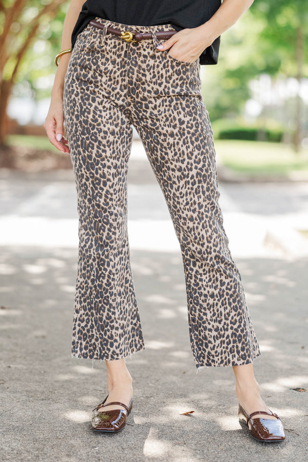 Just Black Denim: Nothing Ordinary Brown Leopard Jeans