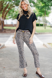 Just Black Denim: Nothing Ordinary Brown Leopard Jeans