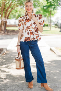 Better Choice Cream Floral Blouse