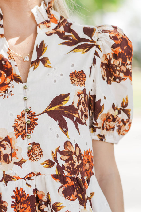 Better Choice Cream Floral Blouse