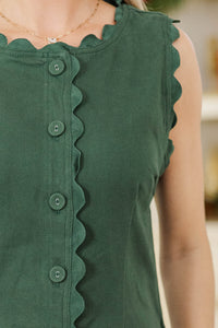 Everyday Formula Emerald Green Shift Dress