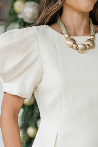 Keep Forever Cream Puff Sleeve Blouse