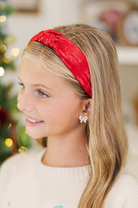 Girls: Glowing Review Red Shimmer Headband