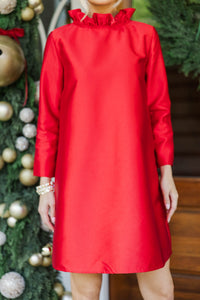 The Guest List Red Bow Dress
