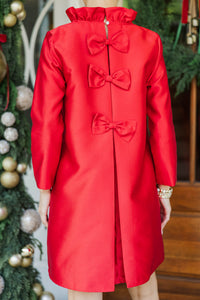 The Guest List Red Bow Dress