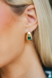 Darling Choice Emerald Teardrop Earrings