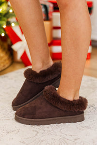 Simply Timeless Dark Brown Slip On Boots