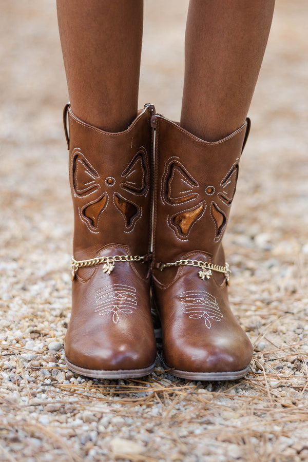 Girls: Arrive In Style Brown Boots