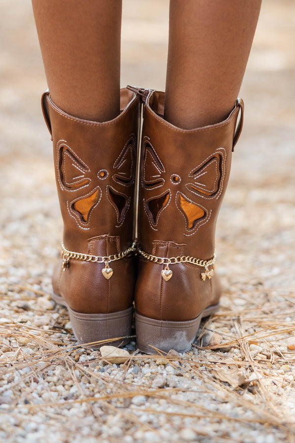 Girls: Arrive In Style Brown Boots