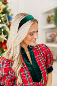 In Fine Form Emerald Velvet Headband