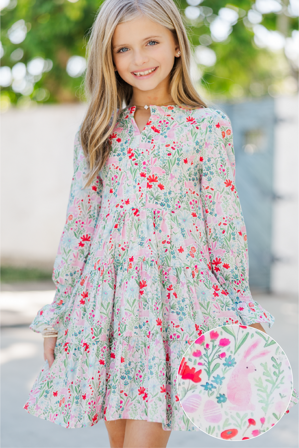 Girls: In Your Happy Place Pink Easter Floral Dress, (14/16) - The Mint Julep Boutique | Women's Boutique Clothing Girls: In Your Happy Place Pink Easter Floral Dress, (14/16) - The Mint Julep Boutique | Women's Boutique Clothing