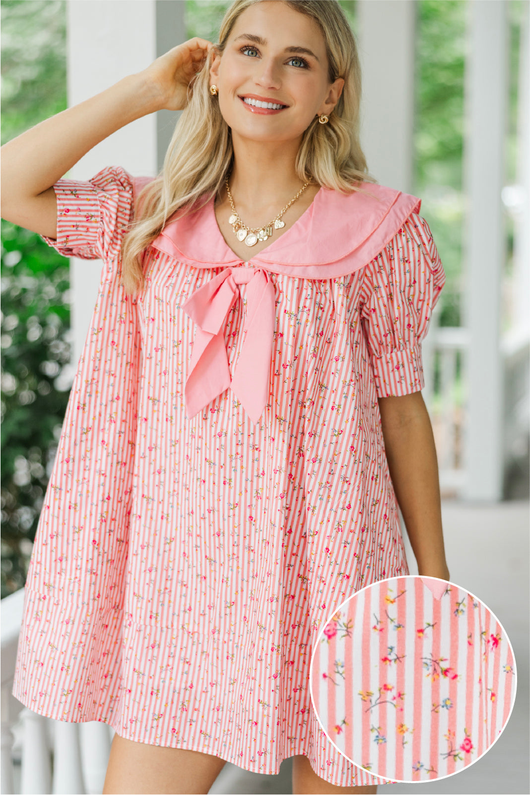 Tied With Love Pink Bow Babydoll Dress – Shop the Mint
