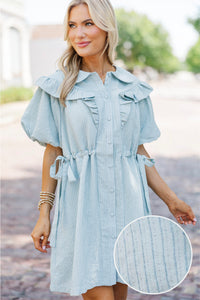 Stay In Motion Blue Striped Dress