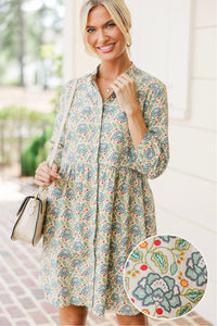 Always The One Green Floral Dress