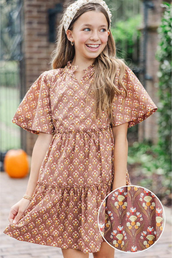 Girls: The Stephanie Brown Medallion Babydoll Dress