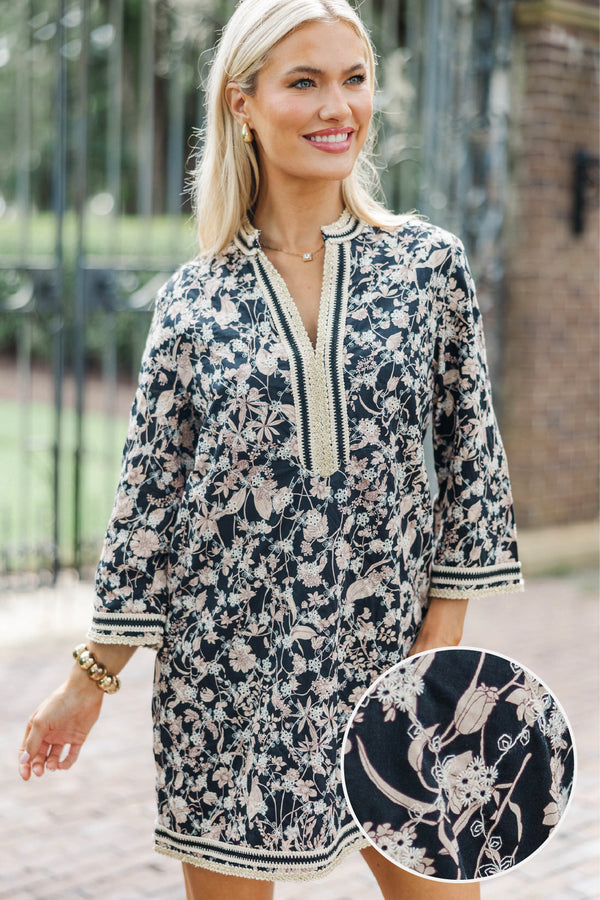 A Garden Of Grace Black Eyelet Dress