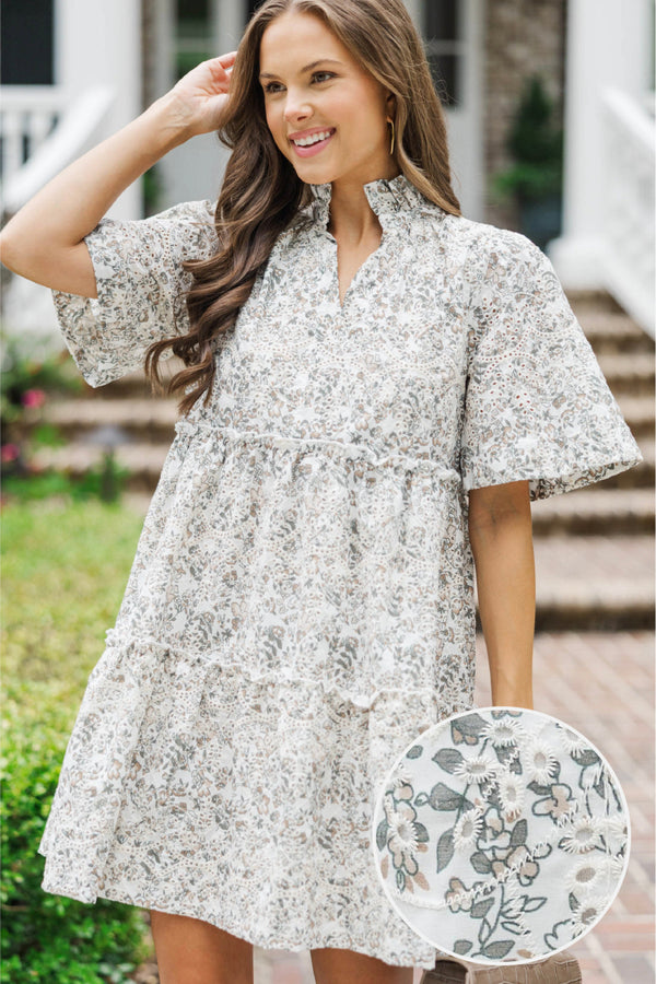 fall eyelet dress This Is It Green Cotton Eyelet Sleeveless Midi Dress