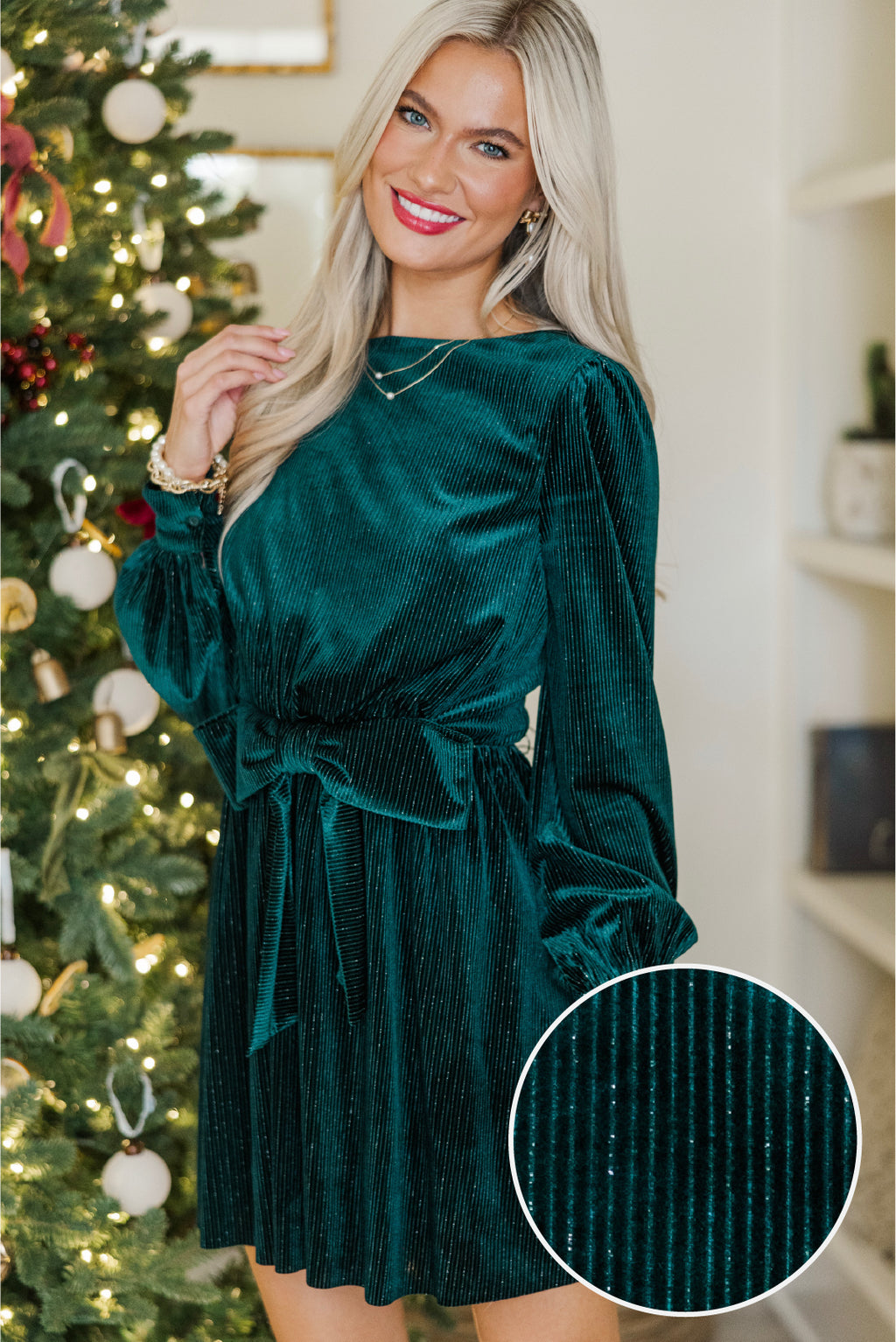 Just A Wish Emerald Green Velvet Dress – Shop the Mint