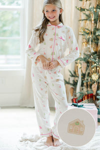 Girls: Dream Big Gingerbread L/S Bamboo Lounge Set