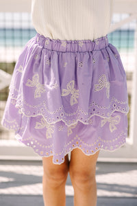 Girls: The Sarah Beth Lavender Eyelet Skort