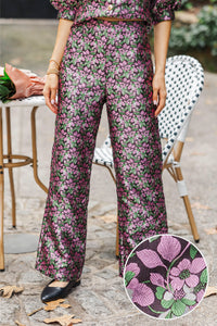 Midnight Bloom Black Floral Pants