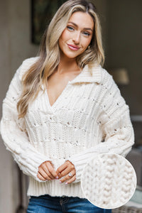 All The Signs Cream Sweater