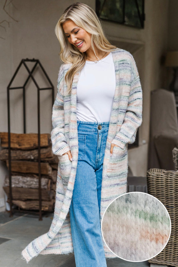 Minty Fresh Striped Cardigan