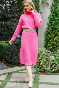 Sweet Intentions Pink Sweater Dress