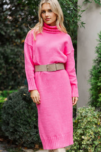 Sweet Intentions Pink Sweater Dress