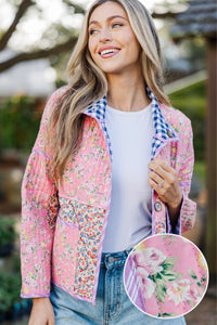 Live In It Pink Reversible Mixed Print Jacket