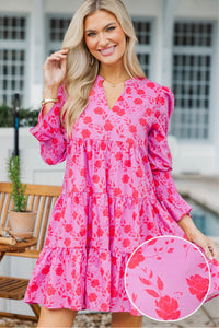 In Your Happy Place Lavender Floral Babydoll Dress