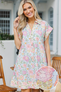 Darling Daisy Light Blue Floral Dress