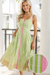 Made To Wear Lime Midi Dress
