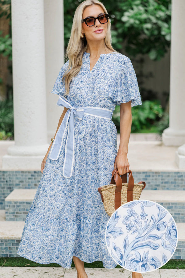 princess polly baby blue dress Steel Blue Bridesmaid Dresses main image 1
