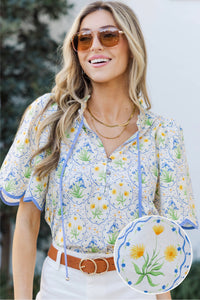 Everyday Romance Blue Blouse