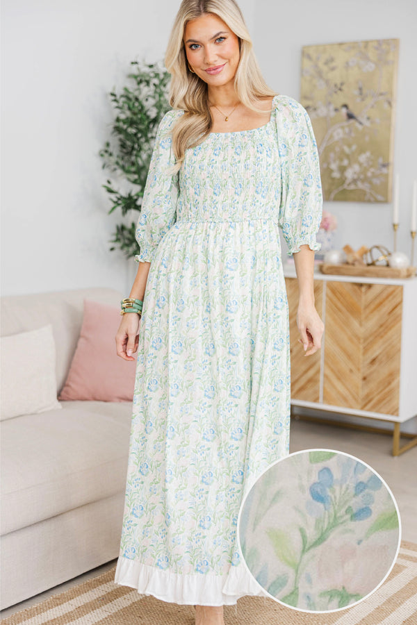 NURSING COLLECTION: Naturally You Pink Floral Babydoll Midi Dress