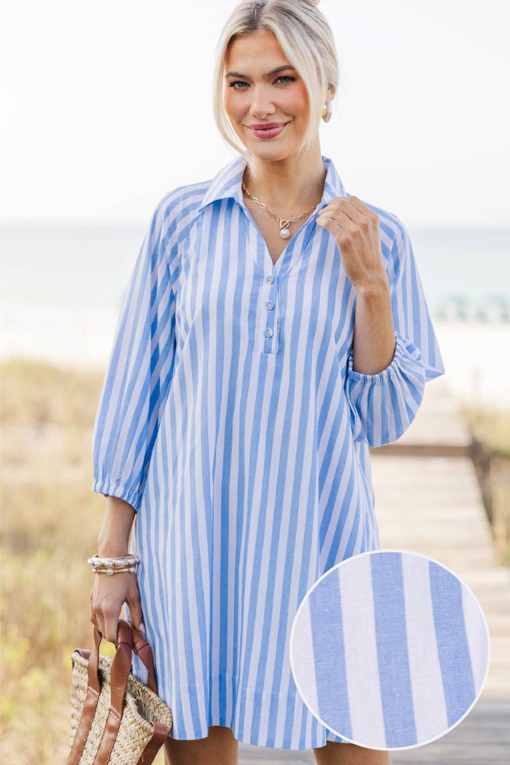blue and white striped dress with sleeves Extra Lovely Shift – Shop the Mint Size:12-12,5 US / 45 defining waist tie cinches Detachable Train Black Long Metallic Satin