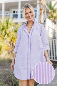 Simply Darling Lavender Seersucker Dress