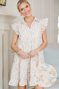 NURSING COLLECTION: Cradled In Comfort Orange Embroidered Dress
