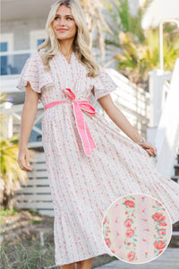 Only For You Pink Floral Maxi Dress
