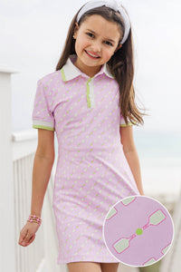 Girls: The Vera Pink Pickleball Tennis Dress