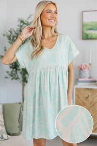 NURSING COLLECTION: Full Of Joy Mint Floral Dress