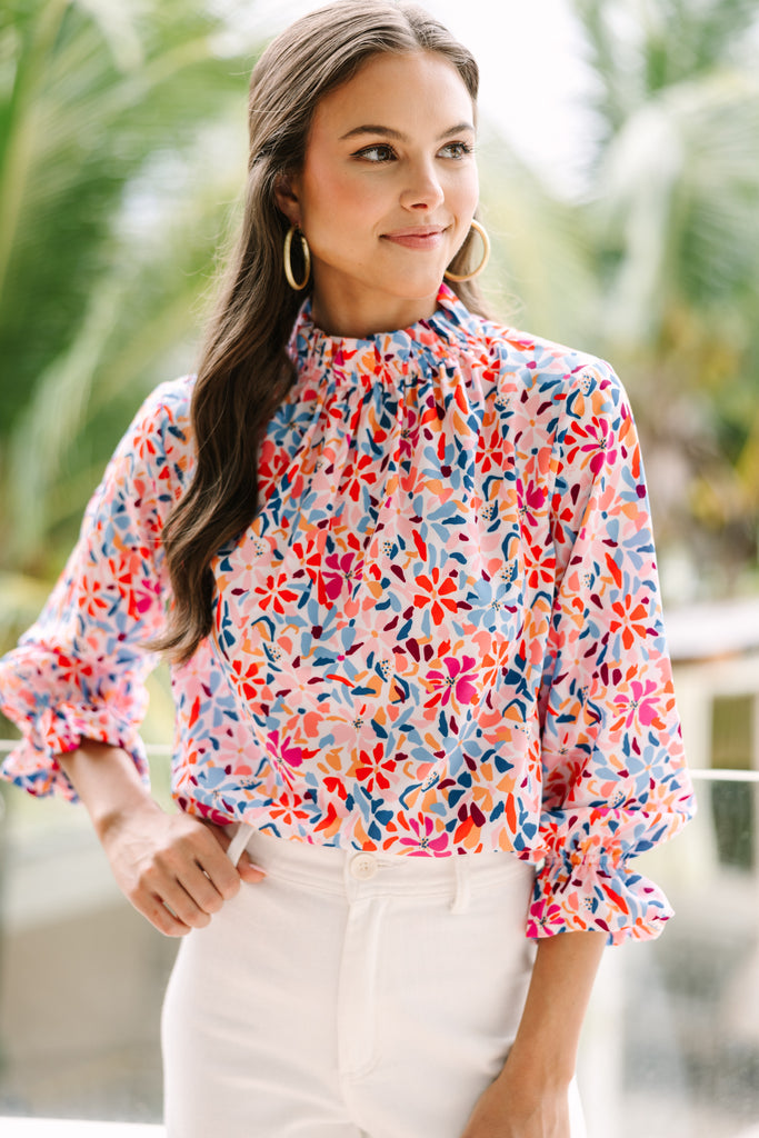 Tried and True White Floral Blouse – Shop the Mint