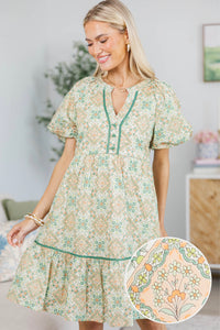 NURSING COLLECTION: The Traveler Peach Medallion Dress