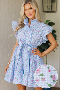The Whimsy Blue Gingham Dress