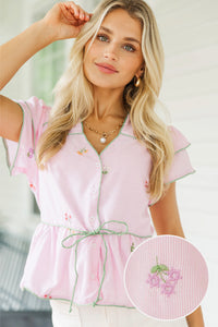 Soft Spot For You Pink Blouse