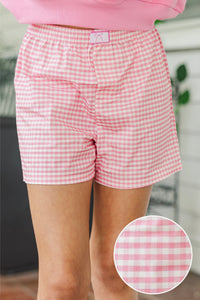Girls: The Best Summer Pink Gingham Bow Patch Boxer Shorts