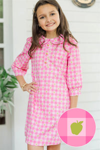 Girls: The Lydia Pink Gingham Dress