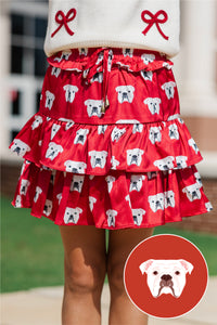 Girls: Take the Leap Red Bulldog Skort